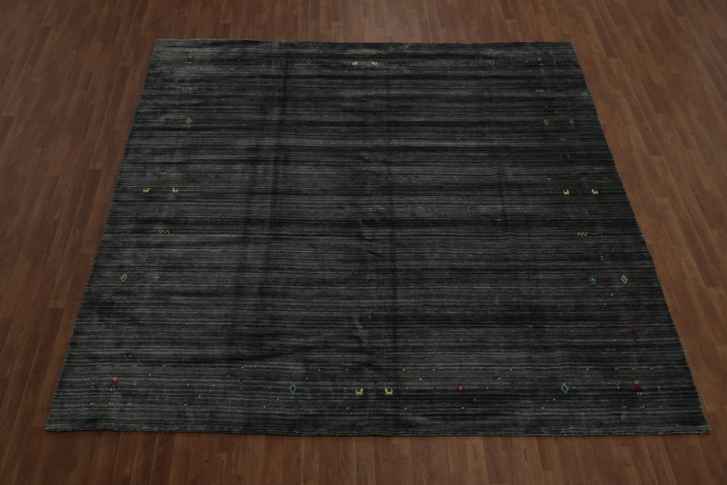 Sophisticated Gabbeh Area Rug 10x10 Tones Elevate Your Elegant Decor Style