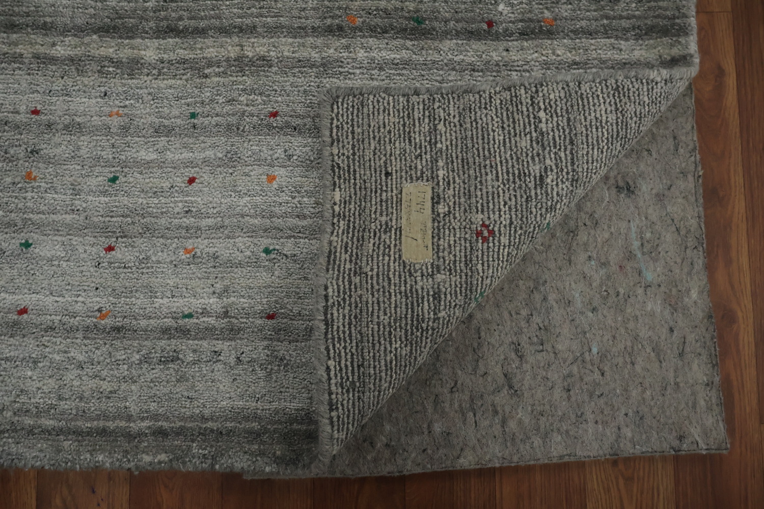 Elegant Gabbeh Area Rug 9x12 with Subtle Tribal Border Accents