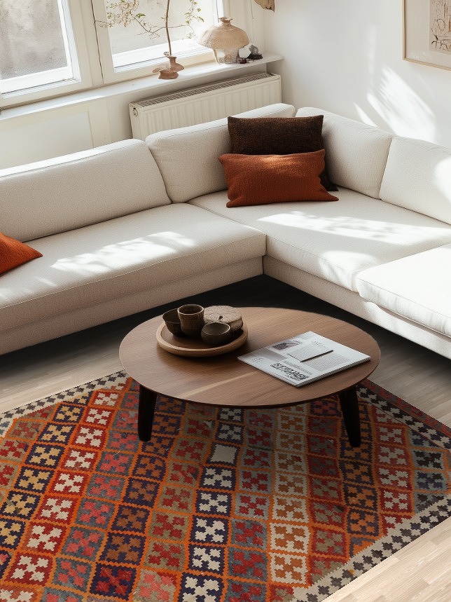 Vegetable Dye Kilim Persian Rug 6x8