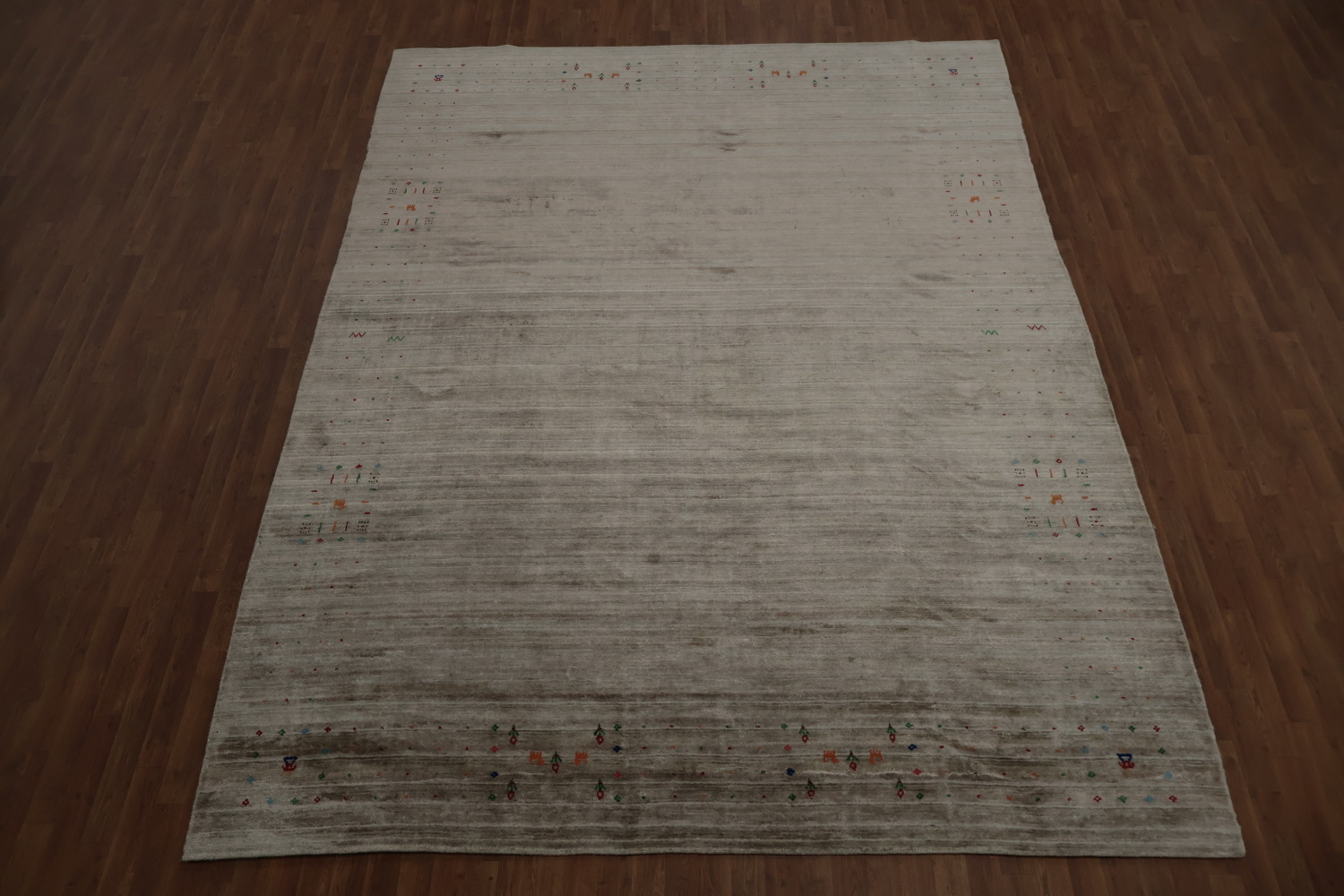 Sophisticated Neutral Tones Gabbeh Area Rug 9x12 for Classic Homes