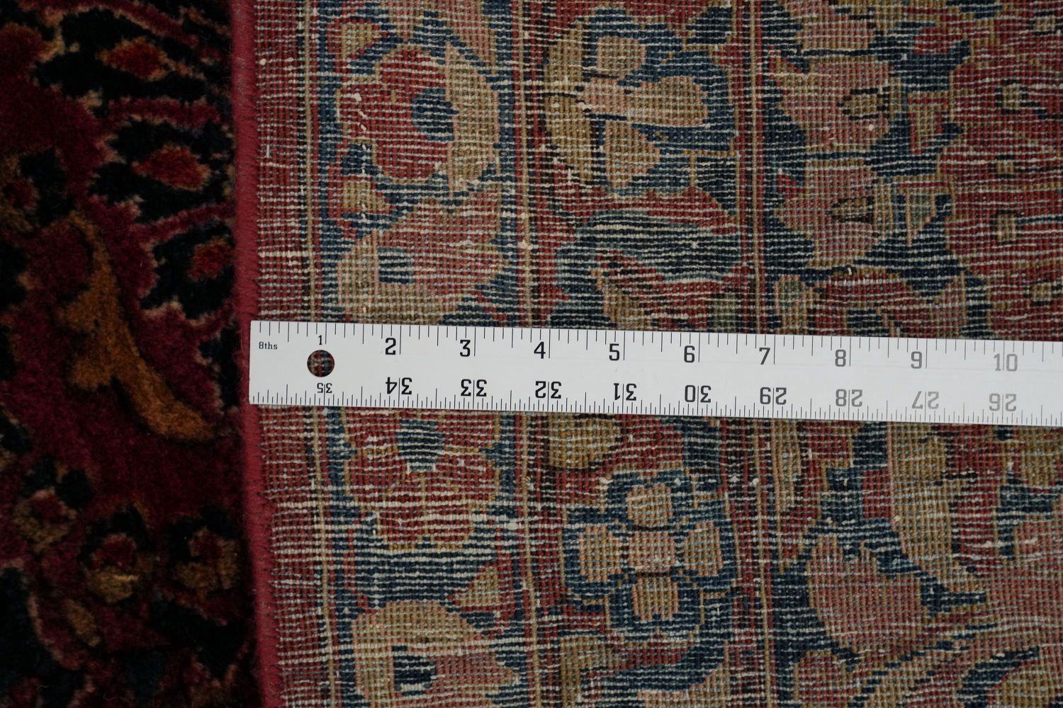 Vegetable Dye Antique Sarouk Persian Large Rug 13x19