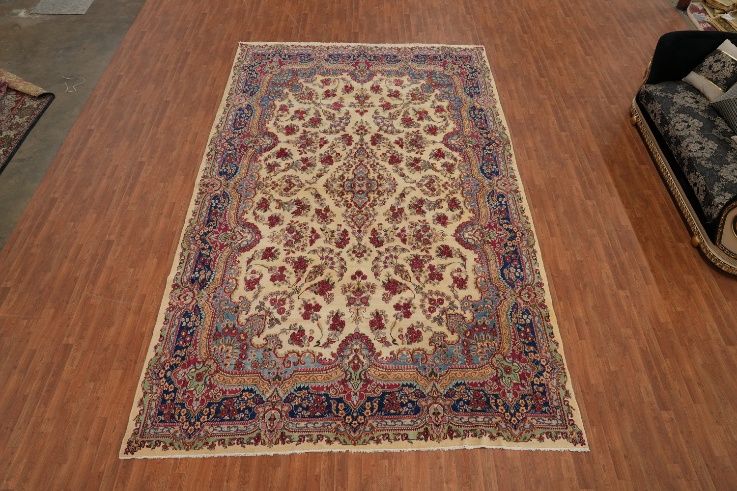 Vegetable Dye Antique Kerman Persian Large Rug 10x16