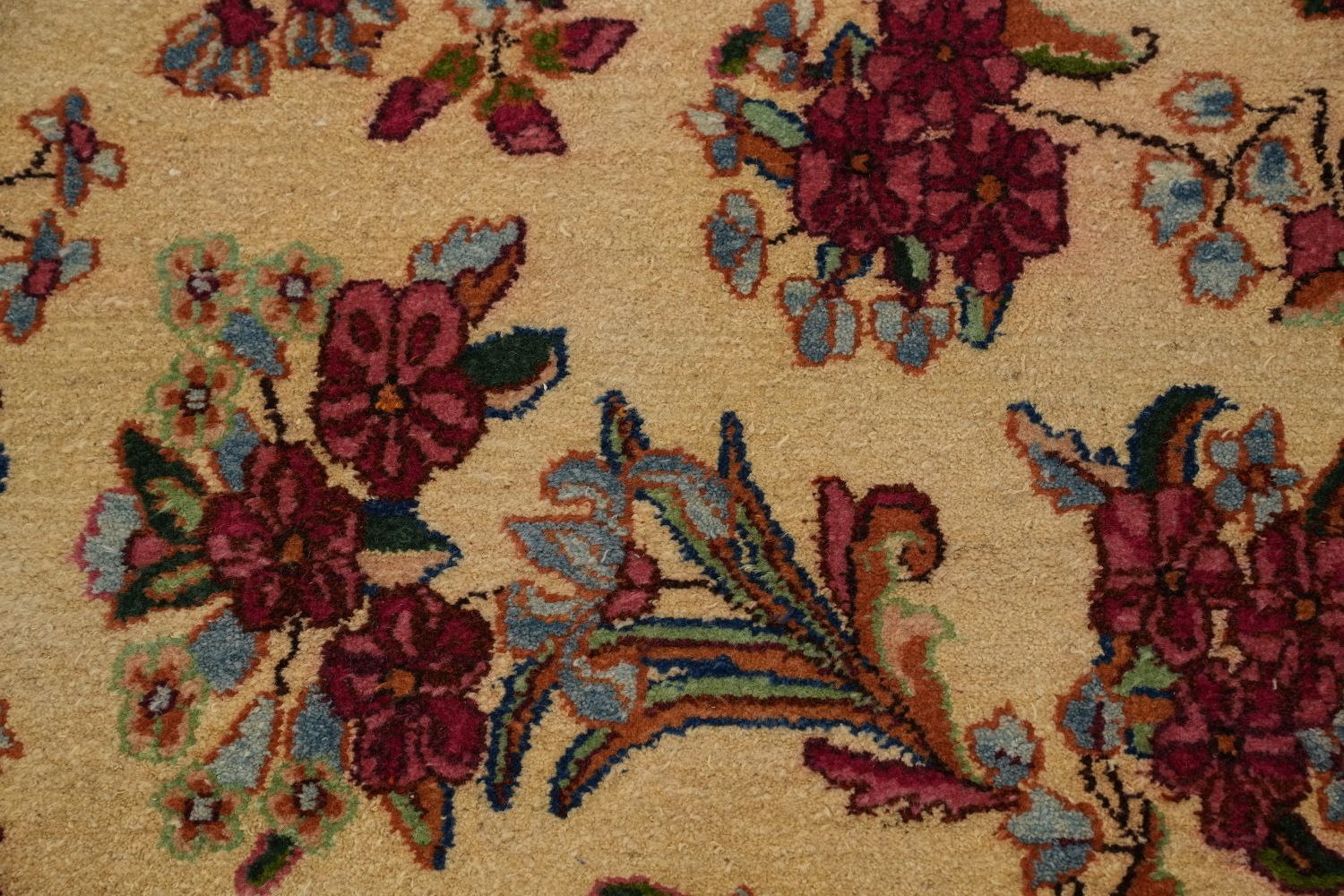 Vegetable Dye Antique Kerman Persian Large Rug 10x16