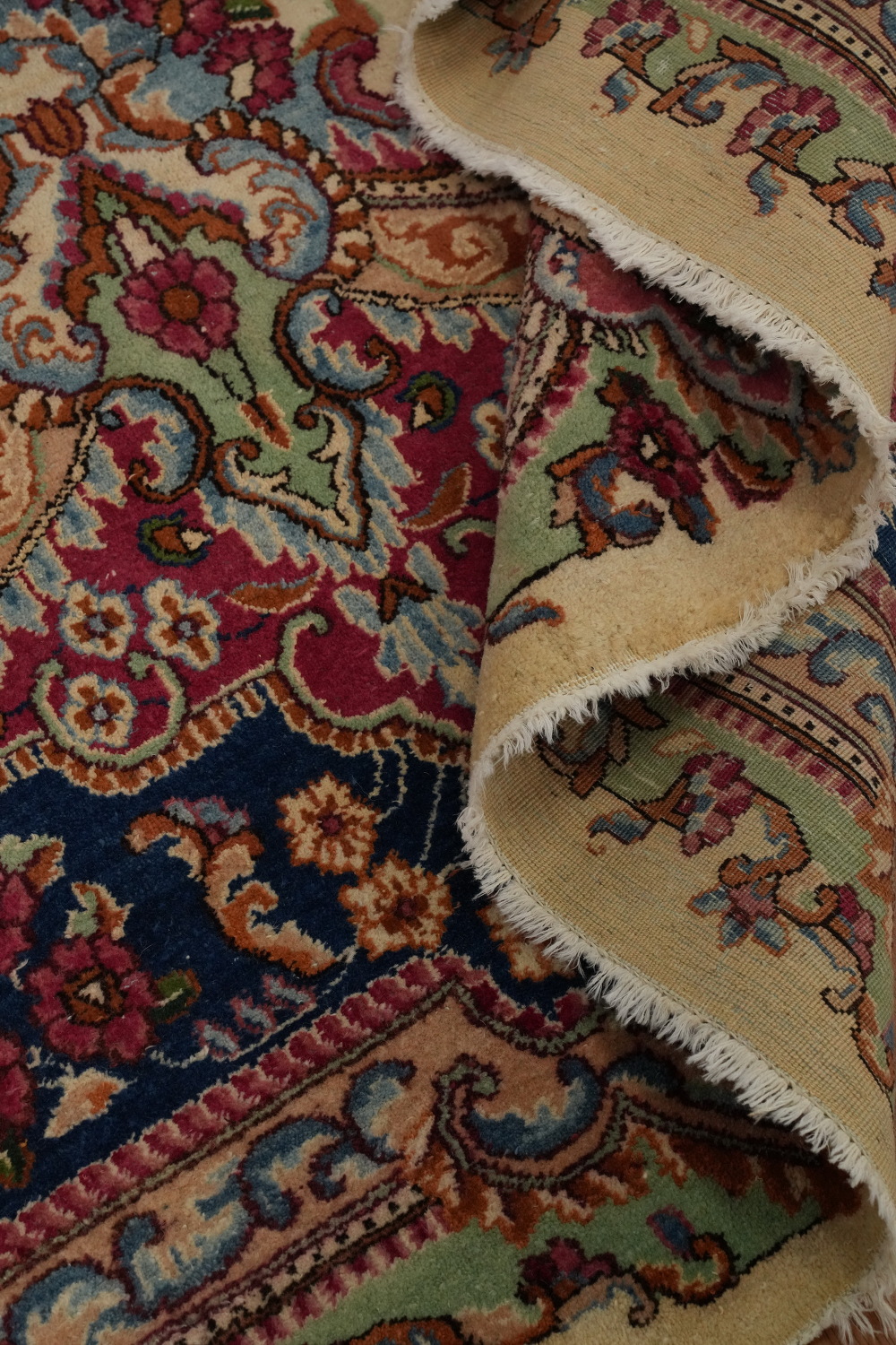 Vegetable Dye Antique Kerman Persian Large Rug 10x16