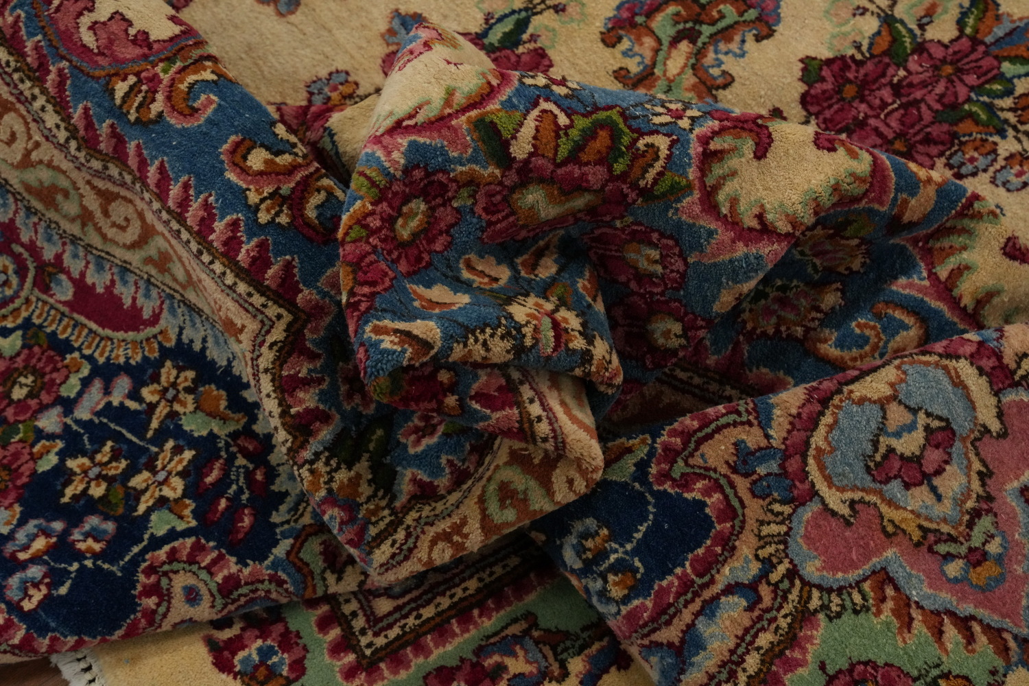 Vegetable Dye Antique Kerman Persian Large Rug 10x16