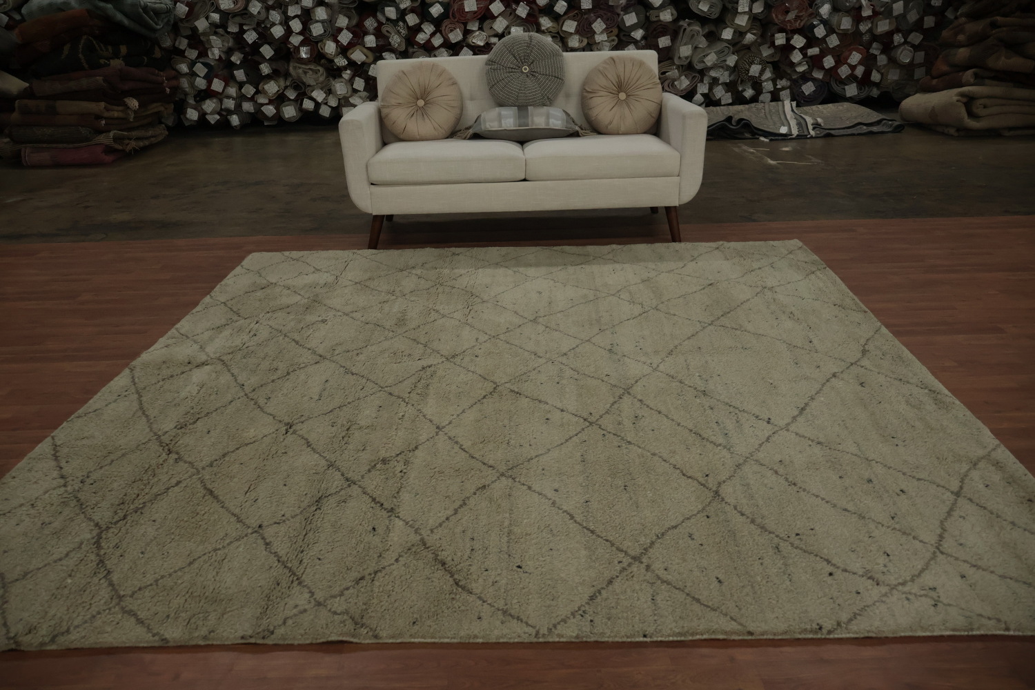 Trellis Moroccan Indian Area Rug 9x9
