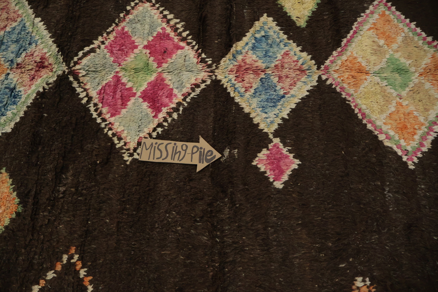 Bohemian Charm Geometric Diamond Moroccan Area Rug 7x10