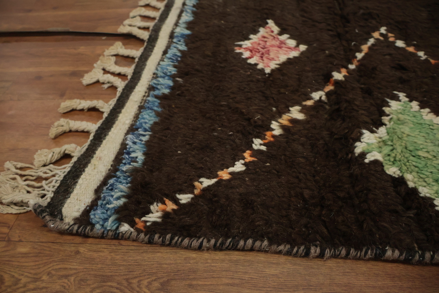 Bohemian Charm Geometric Diamond Moroccan Area Rug 7x10
