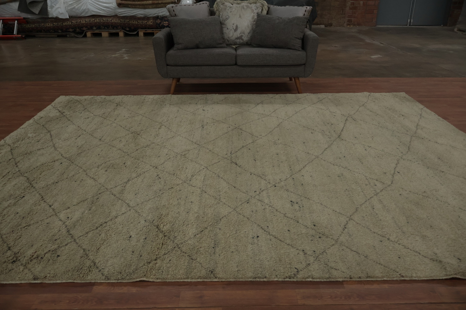 Versatile Moroccan Large Area Rug 9x12 with Classic Design