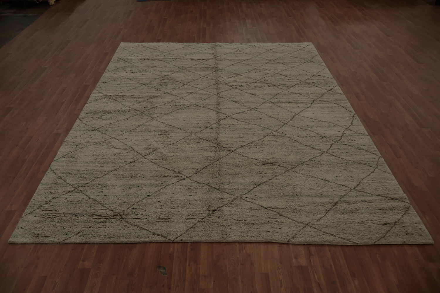 Trellis Wool Moroccan Indian Area Rug 9x12