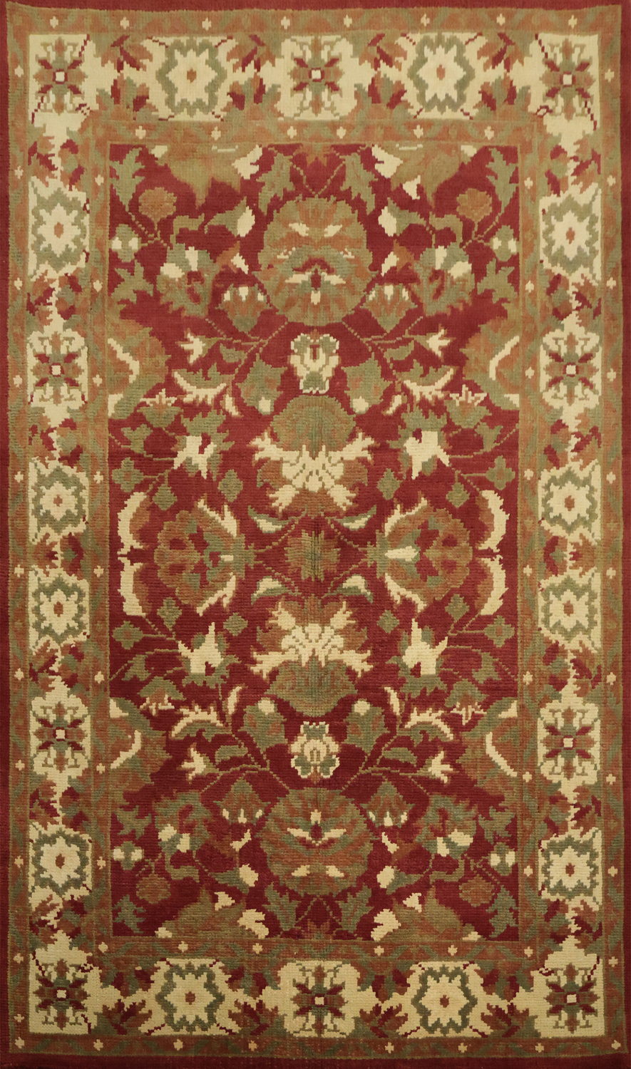 Luxurious Floral Indian Area Rug 6x9 with Intricate Design