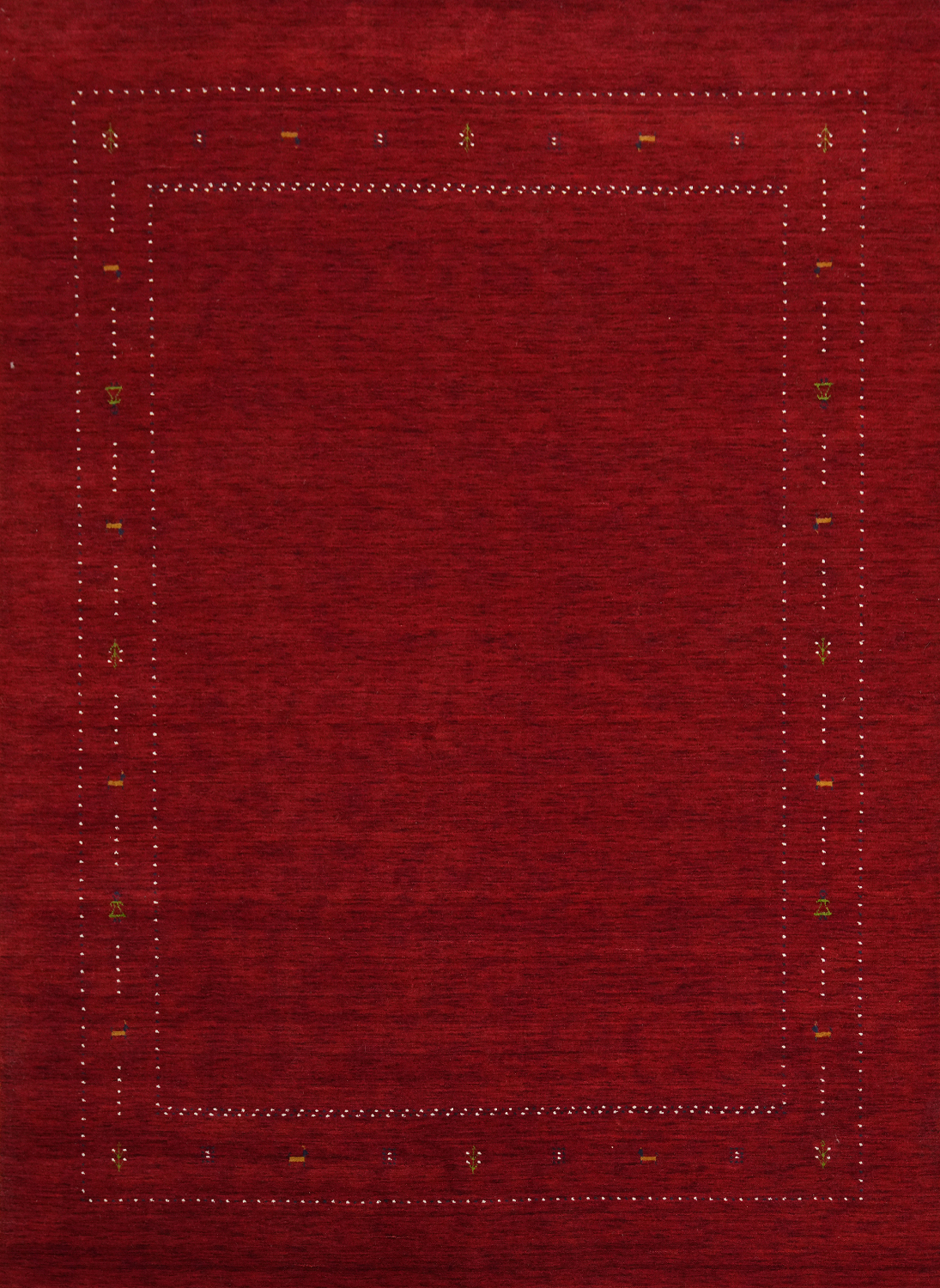 Tribal Red Wool Gabbeh Area Rug 8x10
