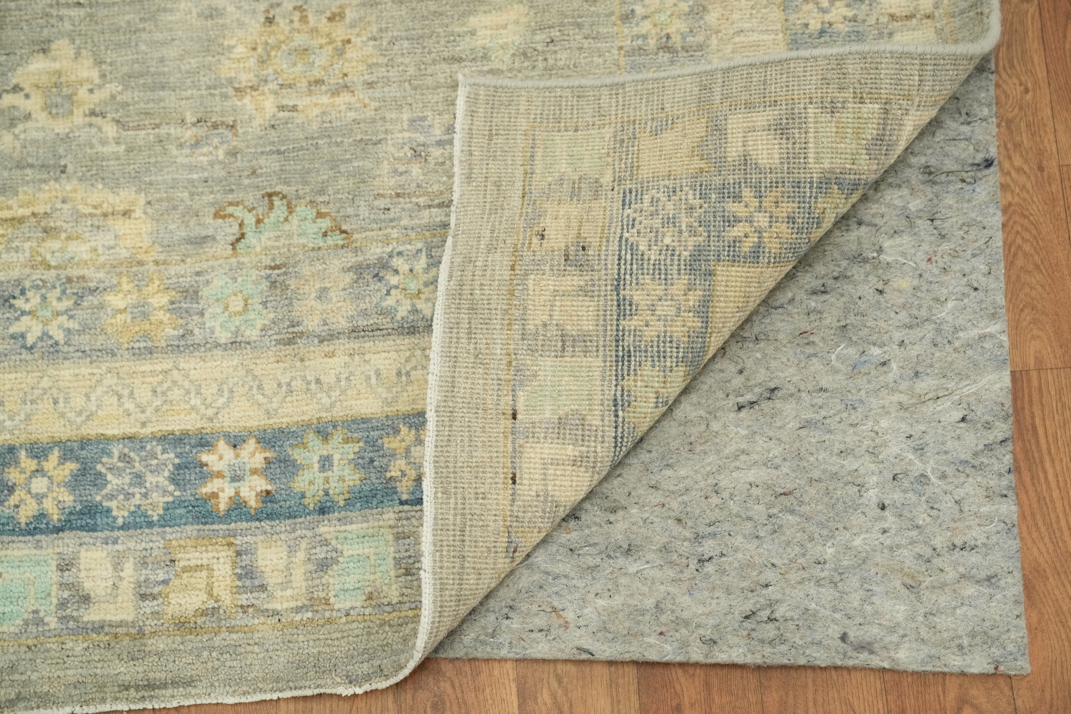 Handmade Gray Oushak Vegetable Dye Area Rug 9x12