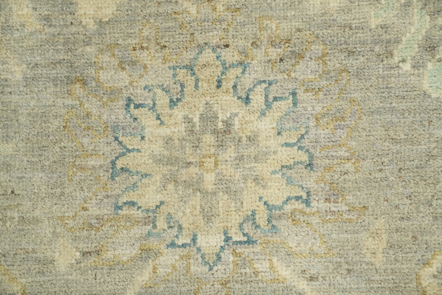 Handmade Gray Oushak Vegetable Dye Area Rug 9x12
