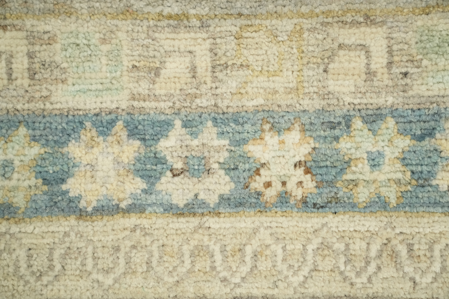 Handmade Gray Oushak Vegetable Dye Area Rug 9x12