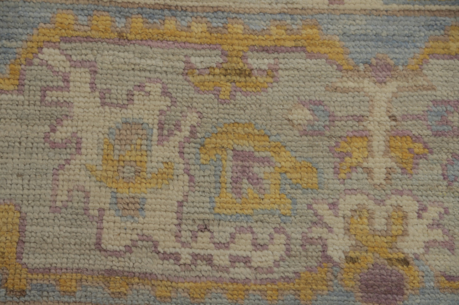 Vegetable Dye Wool Oushak Turkish Area Rug 9x12