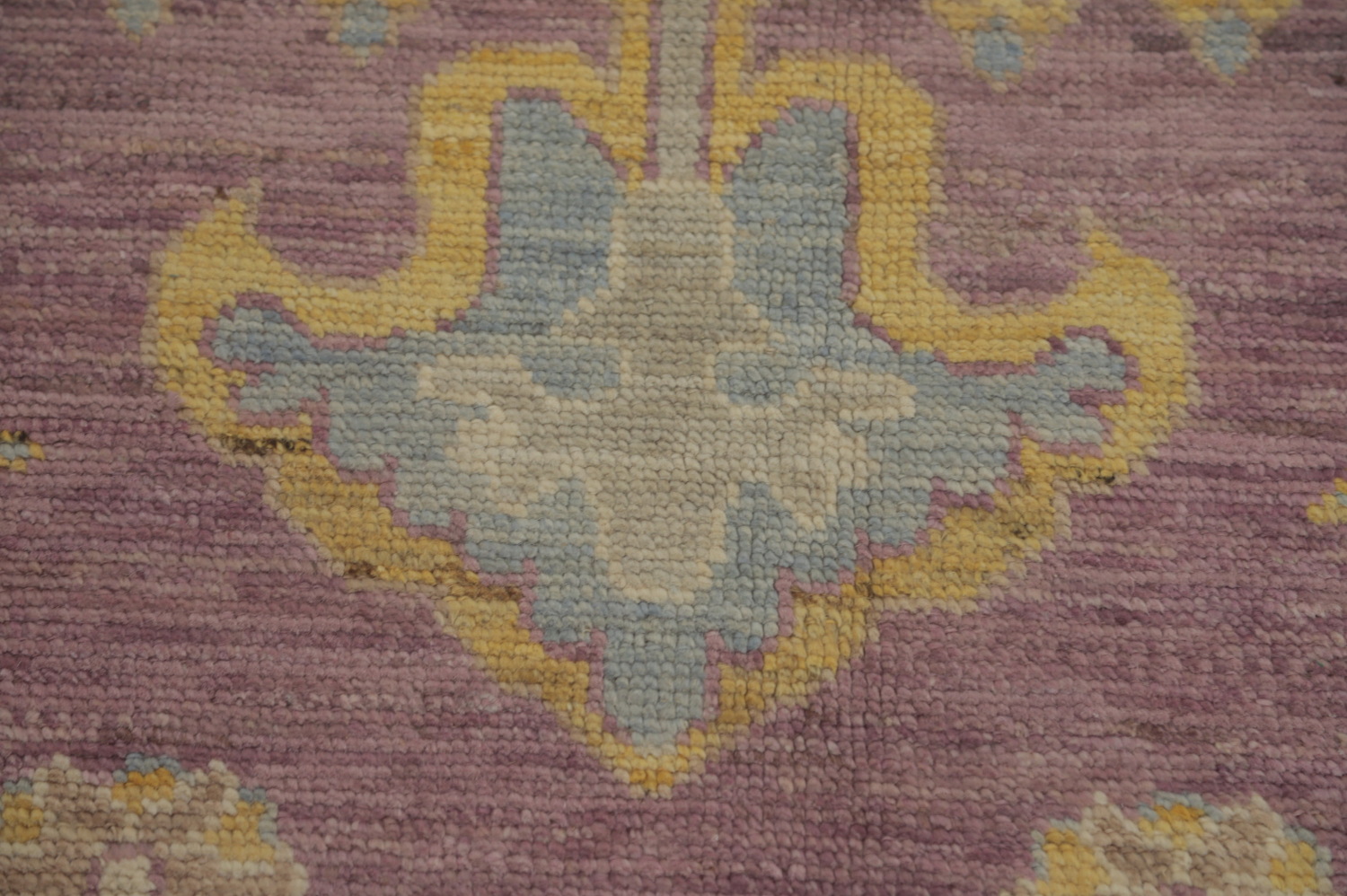 Vegetable Dye Wool Oushak Turkish Area Rug 9x12