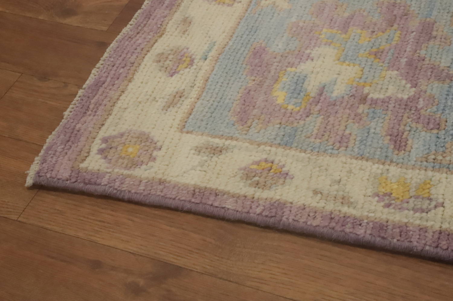 Vegetable Dye Wool Oushak Turkish Area Rug 9x12