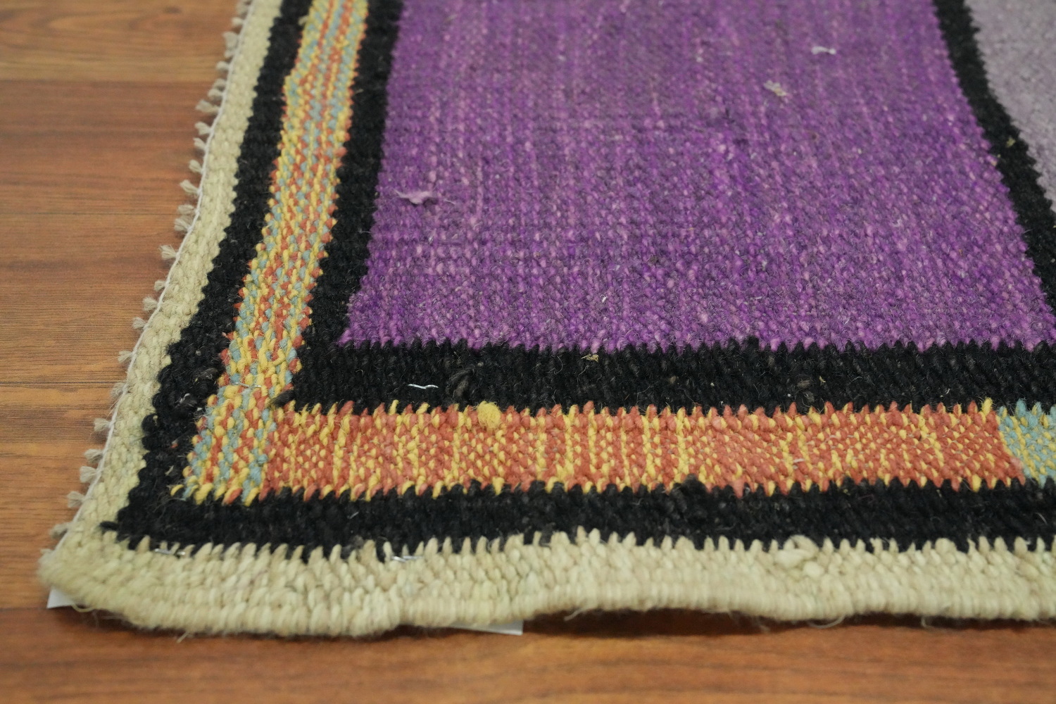 Green Wool Kilim Vegetable Dye Large Rug 10x15