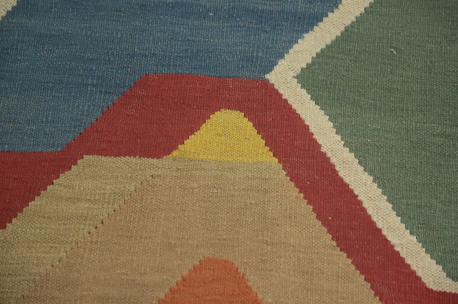 Multicolor Wool Kilim Oriental Area Rug 9x12