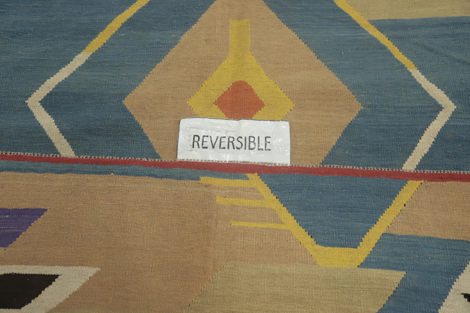 Multicolor Wool Kilim Oriental Area Rug 9x12