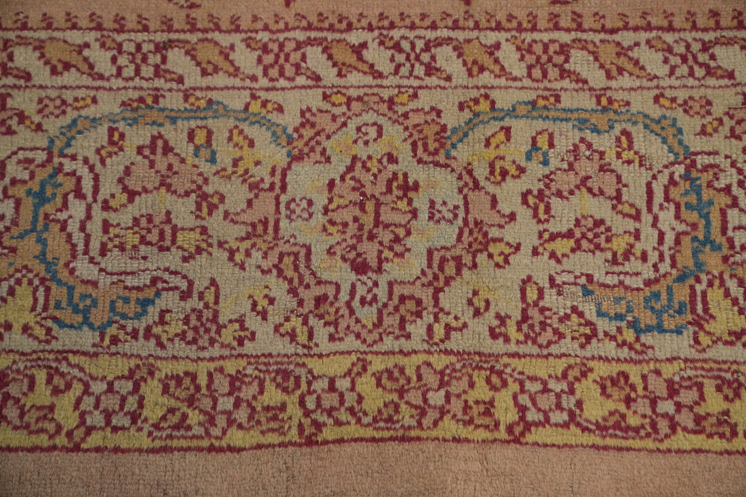 Antique Vegetable Dye Oushak Persian Area Rug 8x12