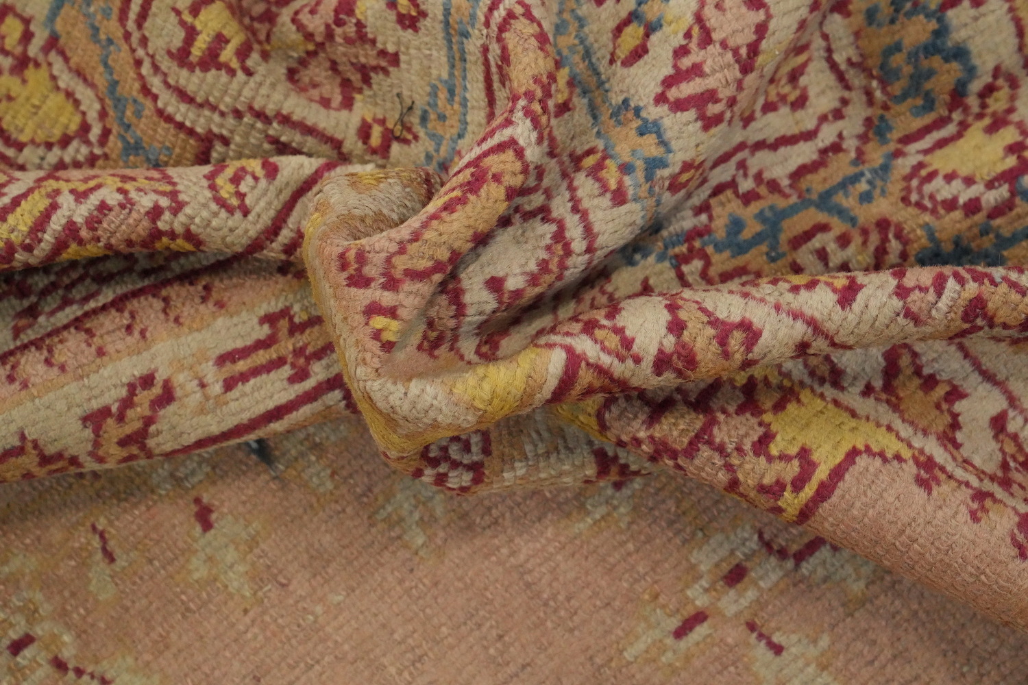 Antique Vegetable Dye Oushak Persian Area Rug 8x12