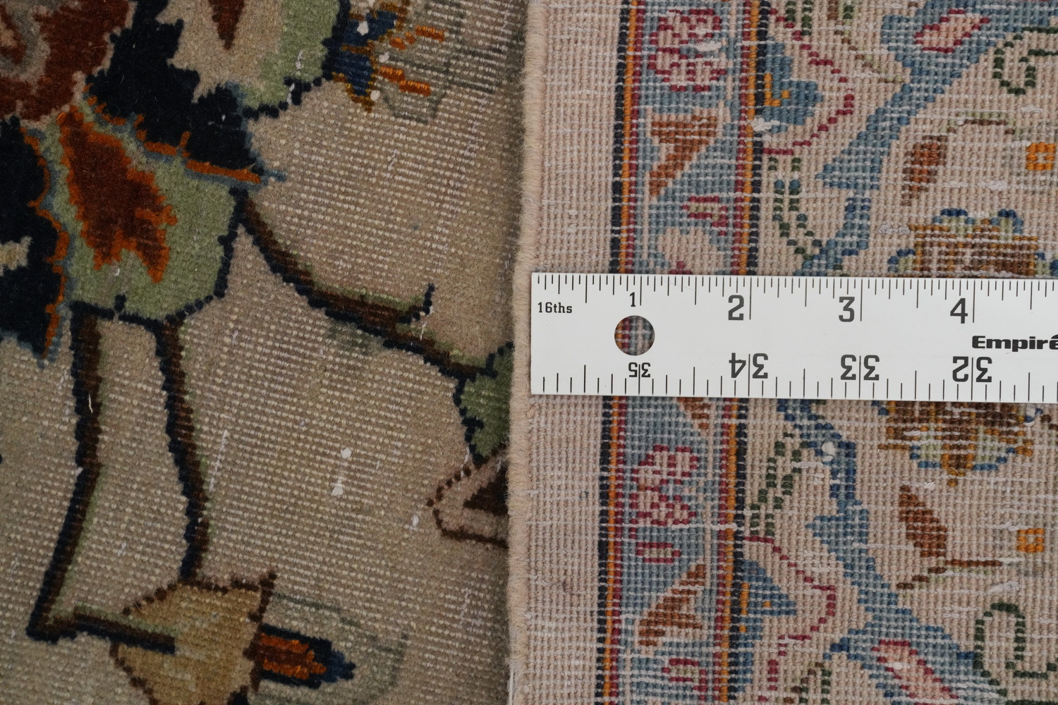 Antique Vegetable Dye Kashan Persian Large Rug 13x18