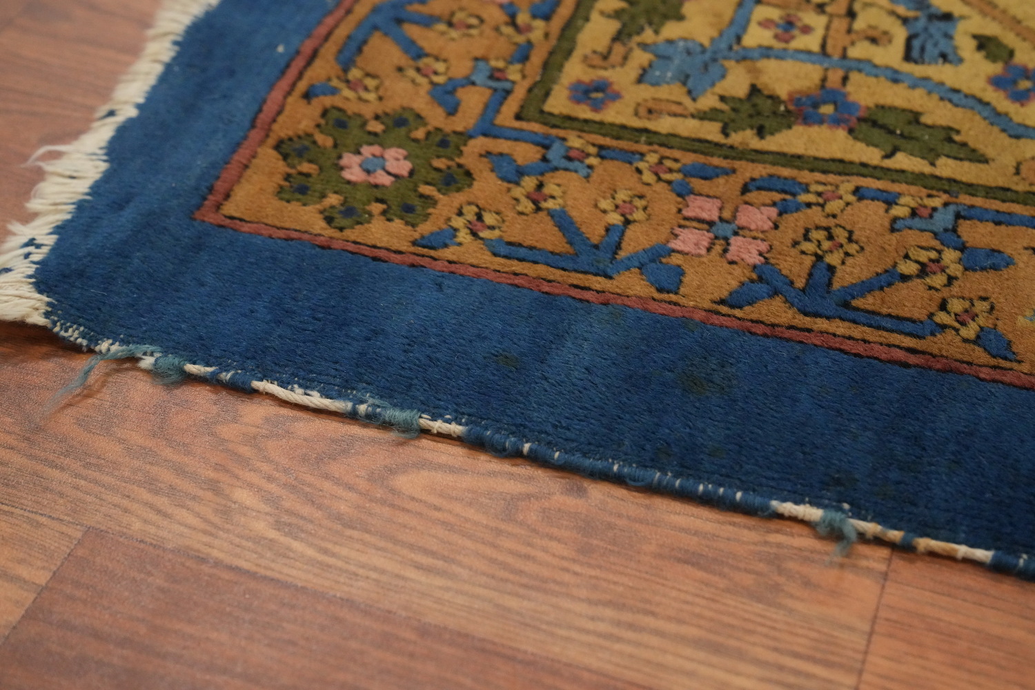 Pre-1900 Antique Vegetable Dye Kerman Ravar Persian Rug 12x21