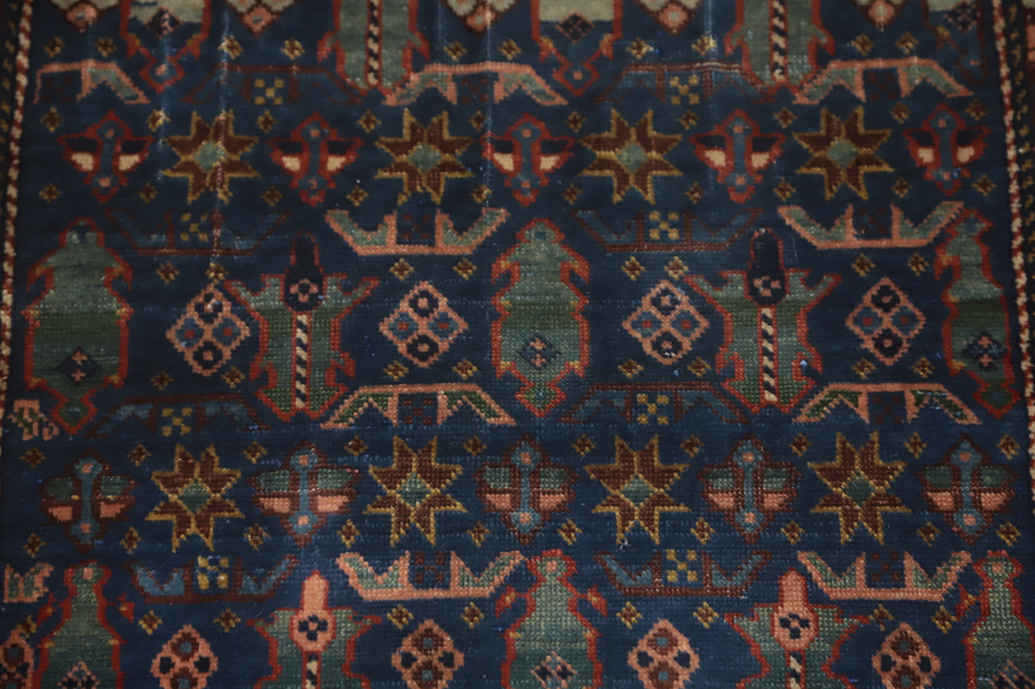 Pre-1900 Antique Shirvan Vegetable Dye Rug 3x4
