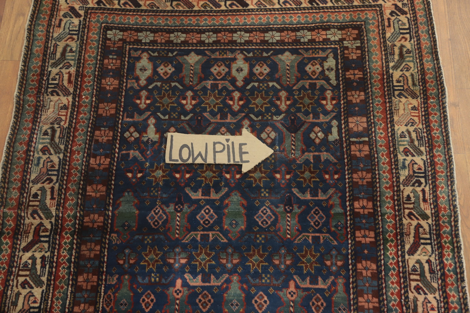 Pre-1900 Antique Shirvan Vegetable Dye Rug 3x4