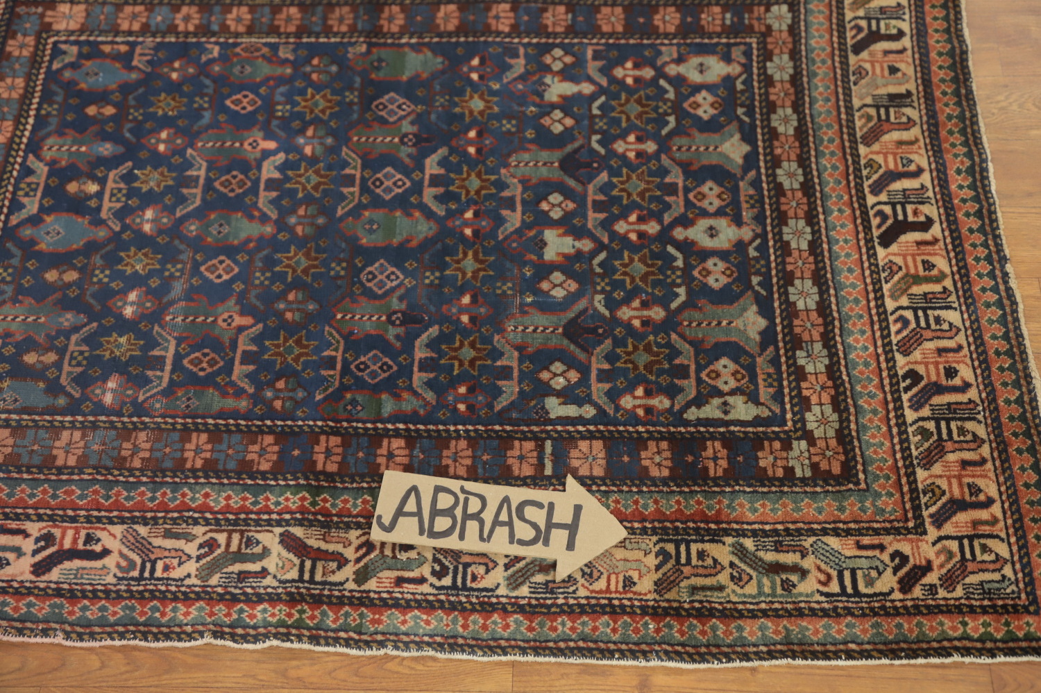 Pre-1900 Antique Shirvan Vegetable Dye Rug 3x4