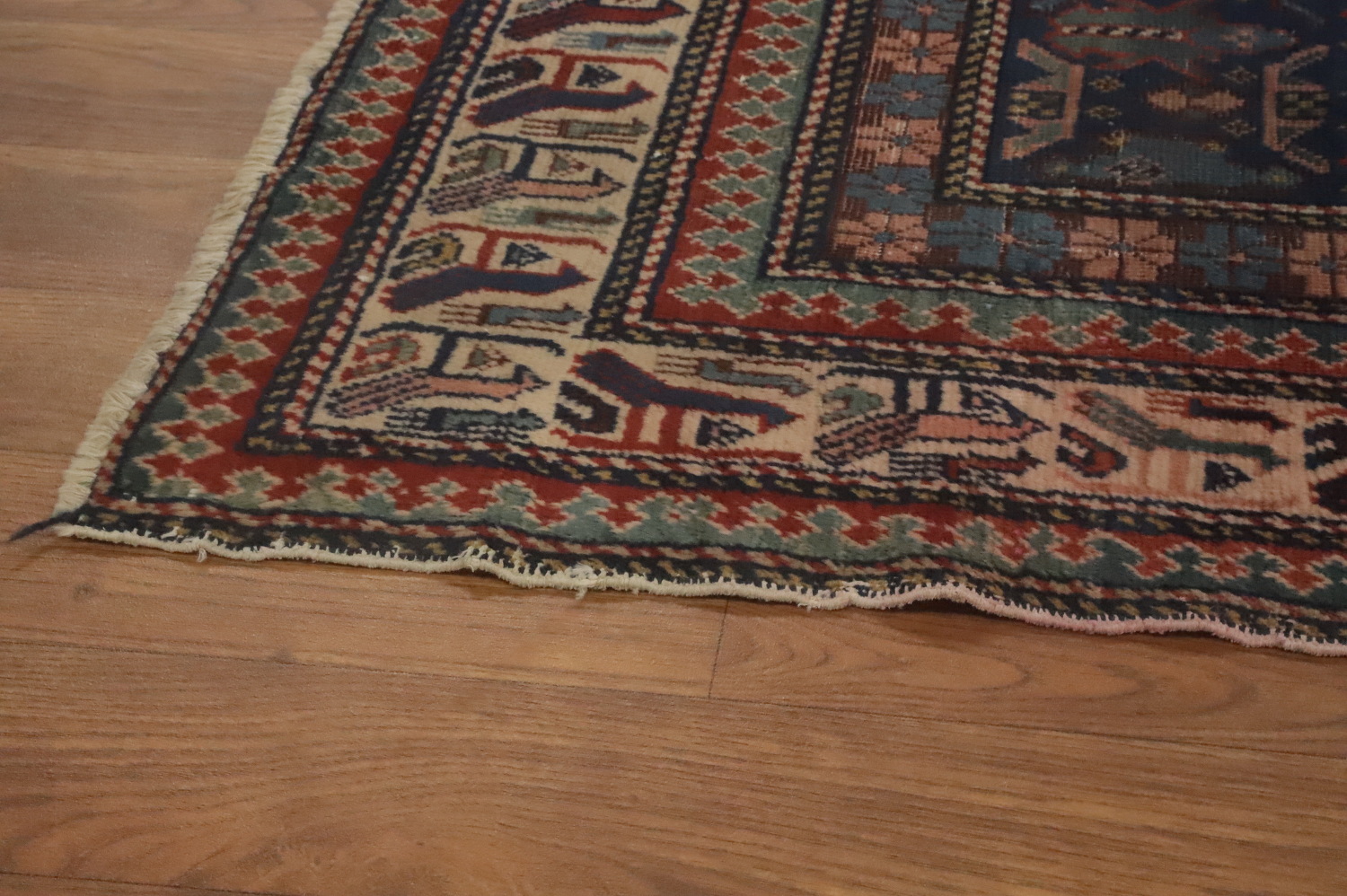 Pre-1900 Antique Shirvan Vegetable Dye Rug 3x4