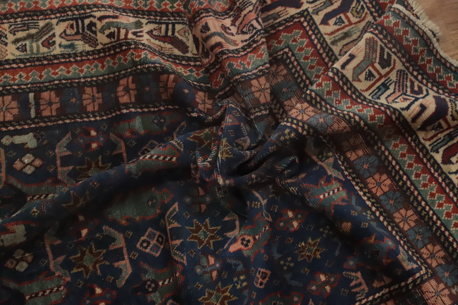 Pre-1900 Antique Shirvan Vegetable Dye Rug 3x4