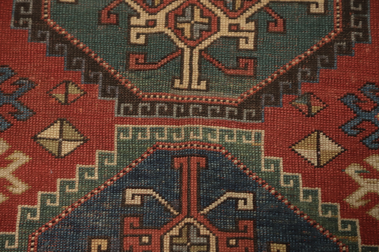Pre-1900 Antique Kazak Vegetable Dye Rug 4x5
