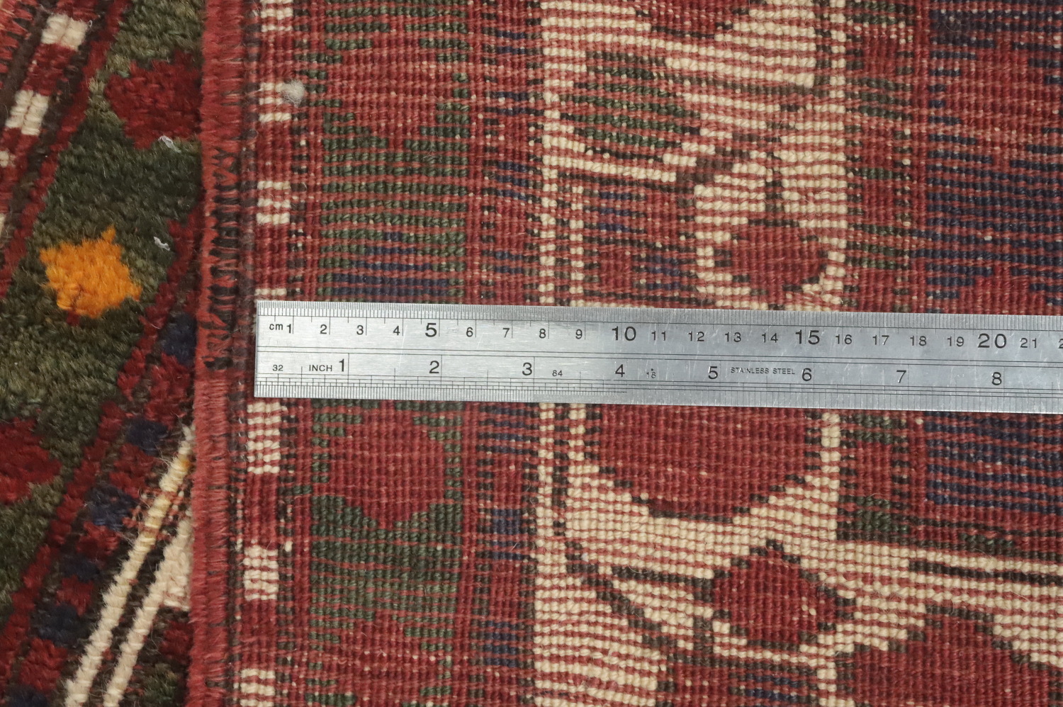 Pre-1900 Antique Kazak Vegetable Dye Rug 5x7