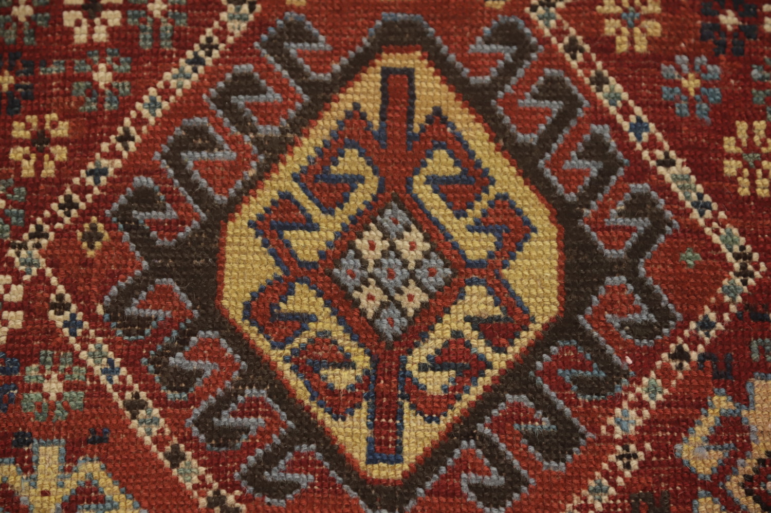 Pre-1900 Antique Kazak Vegetable Dye Rug 3x5