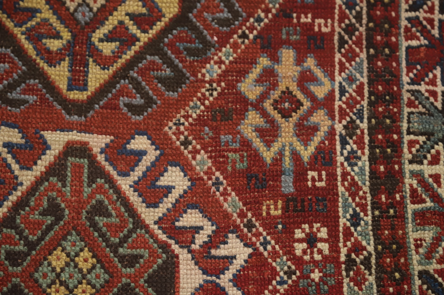 Pre-1900 Antique Kazak Vegetable Dye Rug 3x5