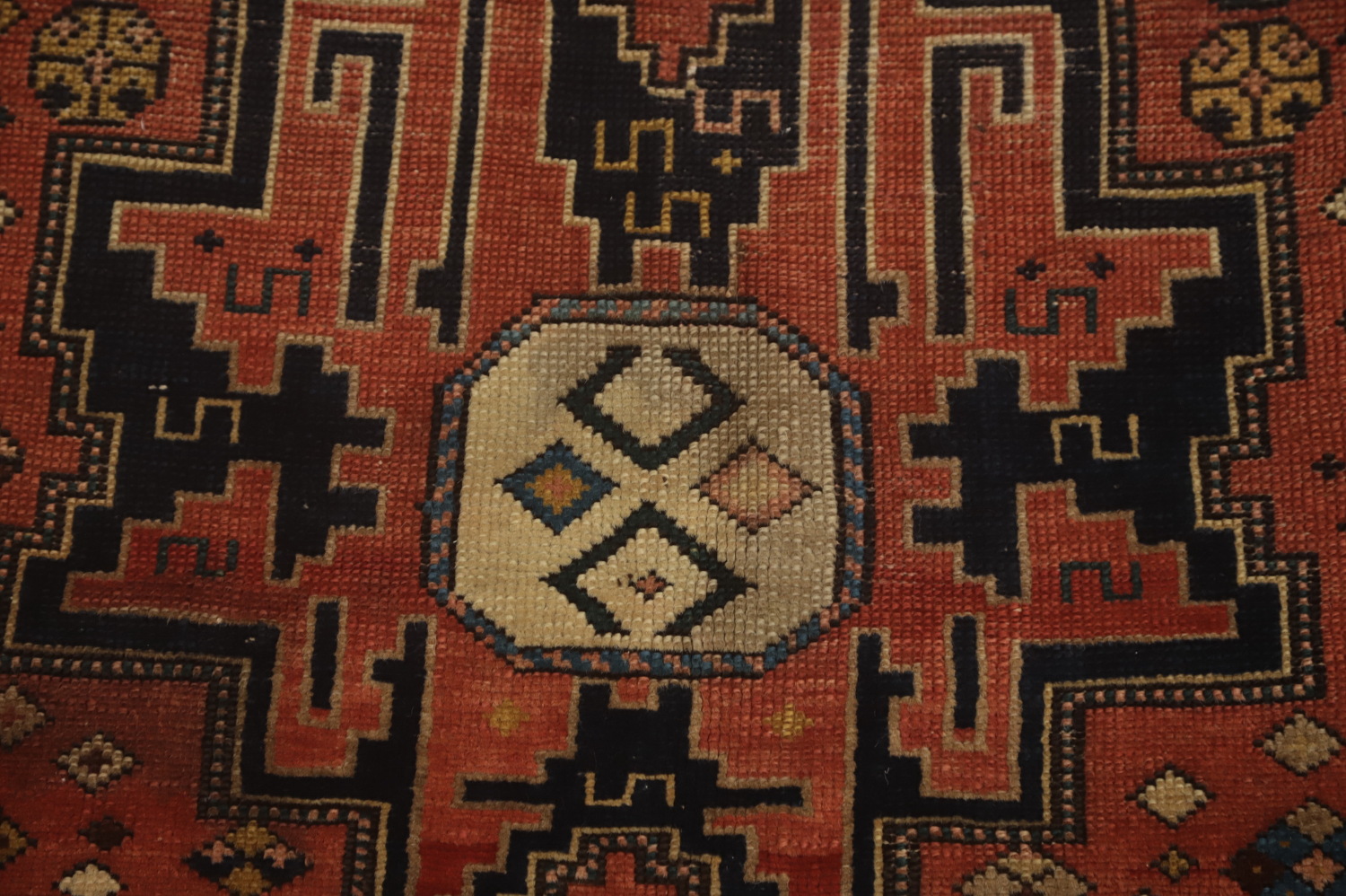 Pre-1900 Antique Shirvan Vegetable Dye Rug 3x4