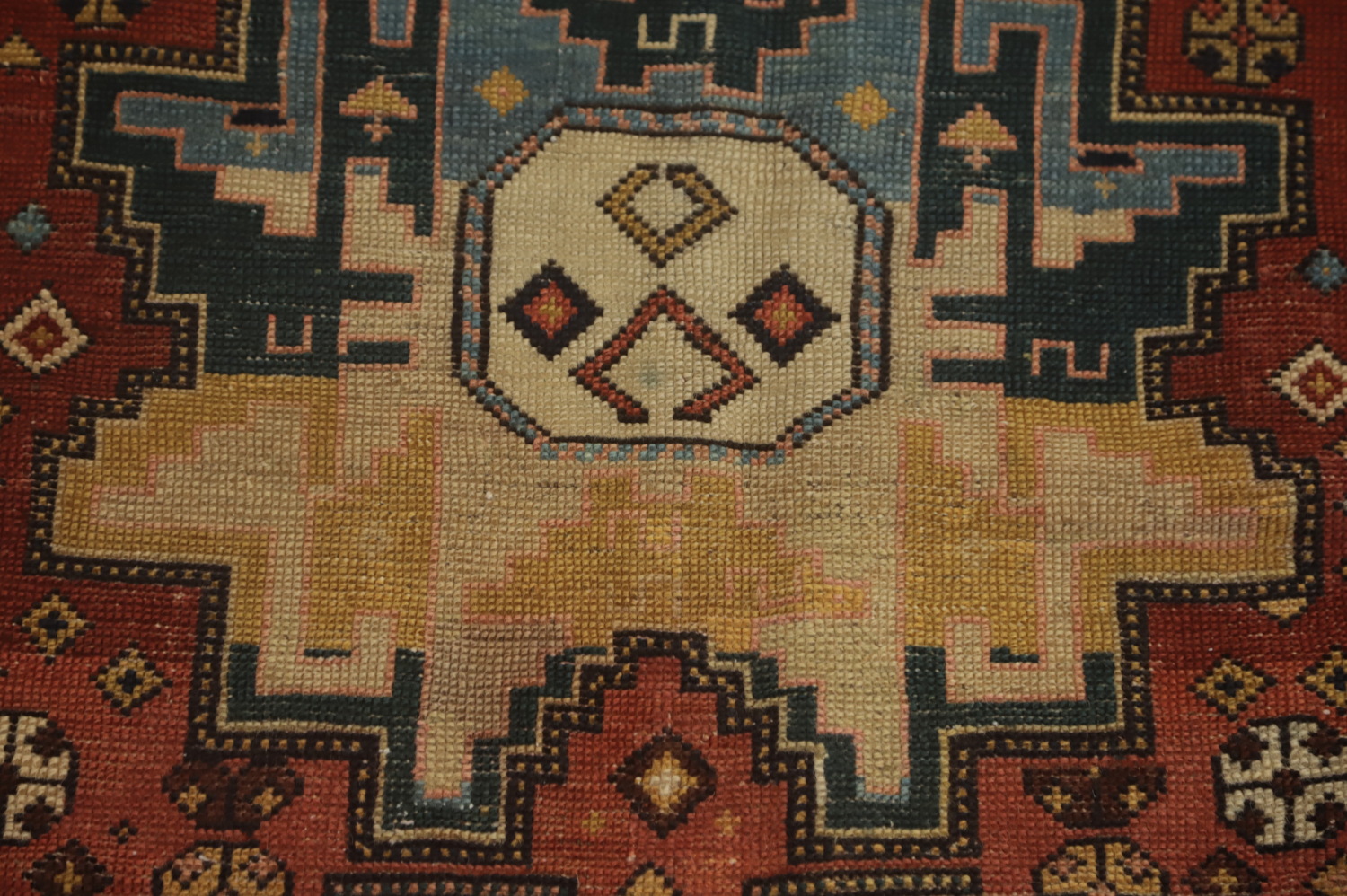 Pre-1900 Antique Shirvan Vegetable Dye Rug 3x4