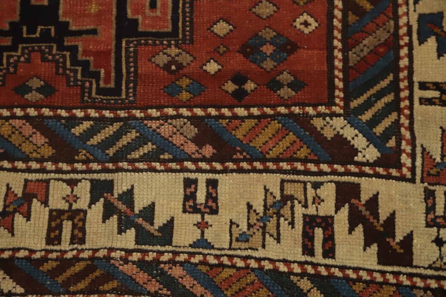Pre-1900 Antique Shirvan Vegetable Dye Rug 3x4
