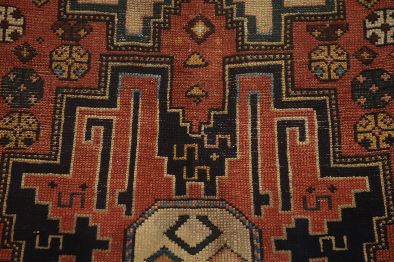 Pre-1900 Antique Shirvan Vegetable Dye Rug 3x4
