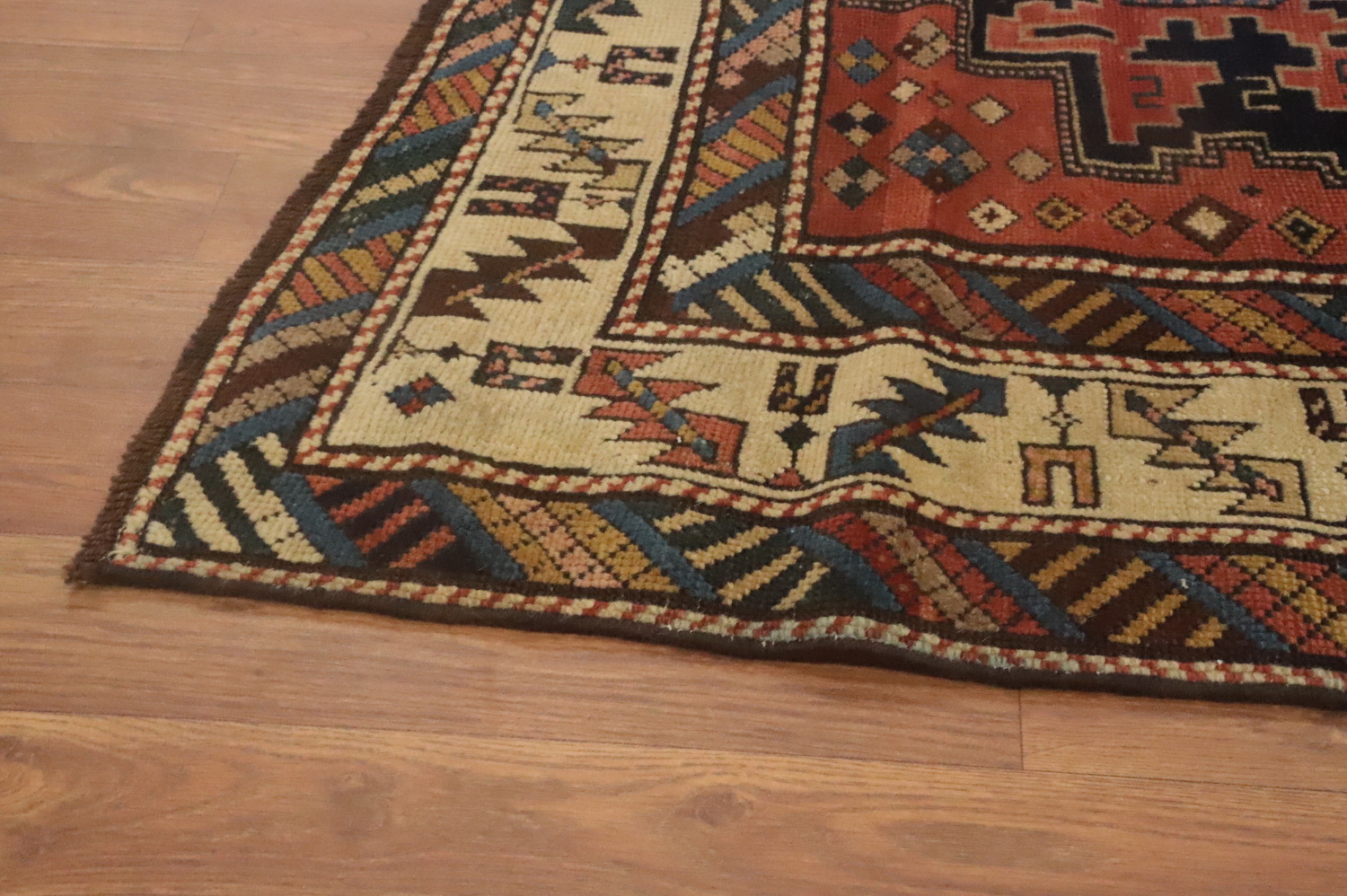 Pre-1900 Antique Shirvan Vegetable Dye Rug 3x4