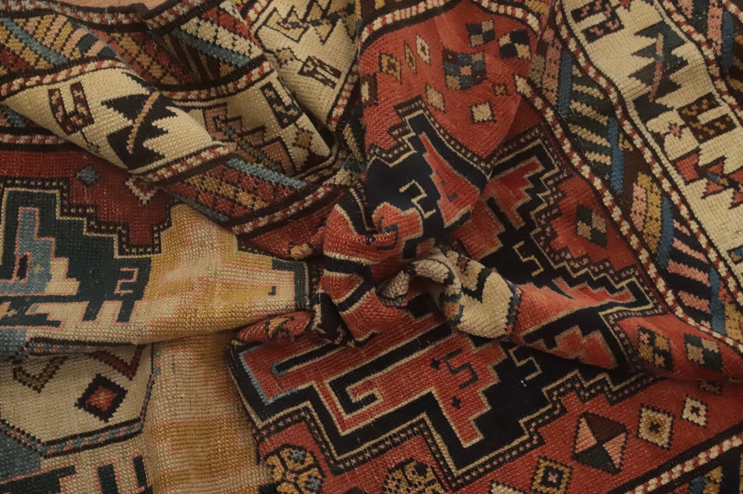 Pre-1900 Antique Shirvan Vegetable Dye Rug 3x4