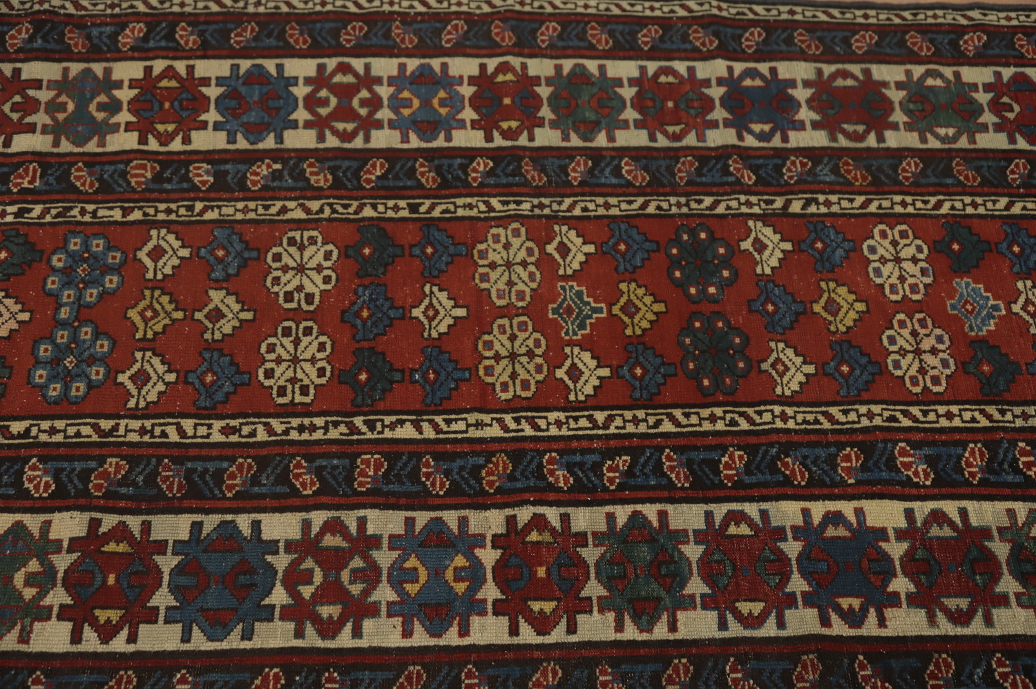Pre-1900 Antique Kazak Vegetable Dye Rug 3x6