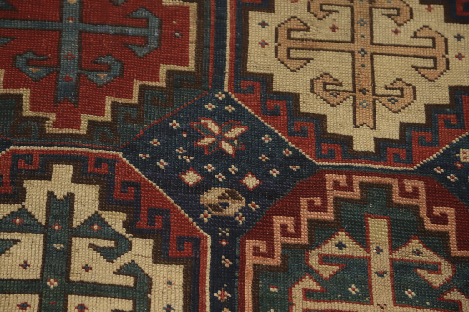 Pre-1900 Antique Kazak Vegetable Dye Rug 4x7