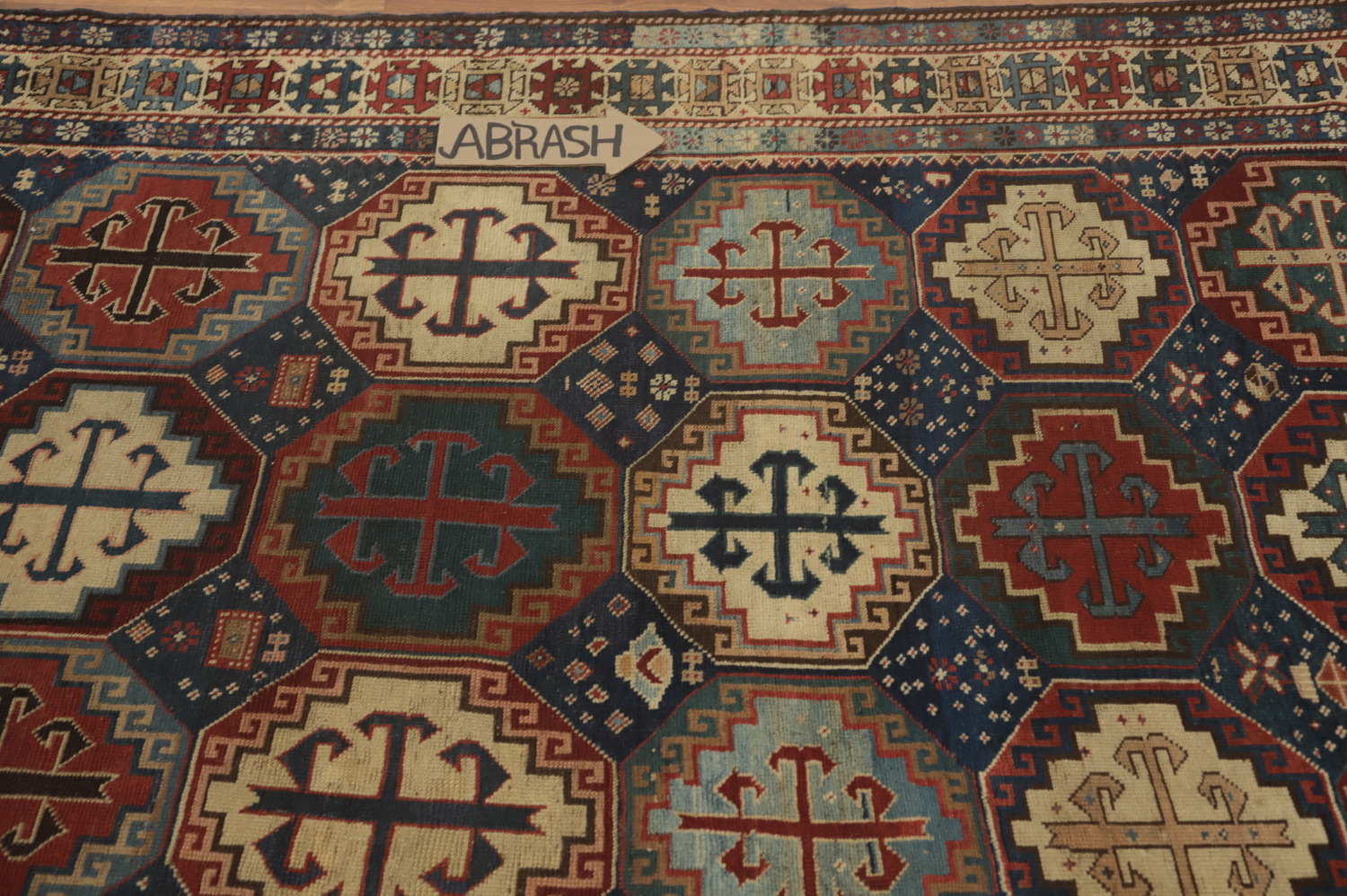 Pre-1900 Antique Kazak Vegetable Dye Rug 4x7