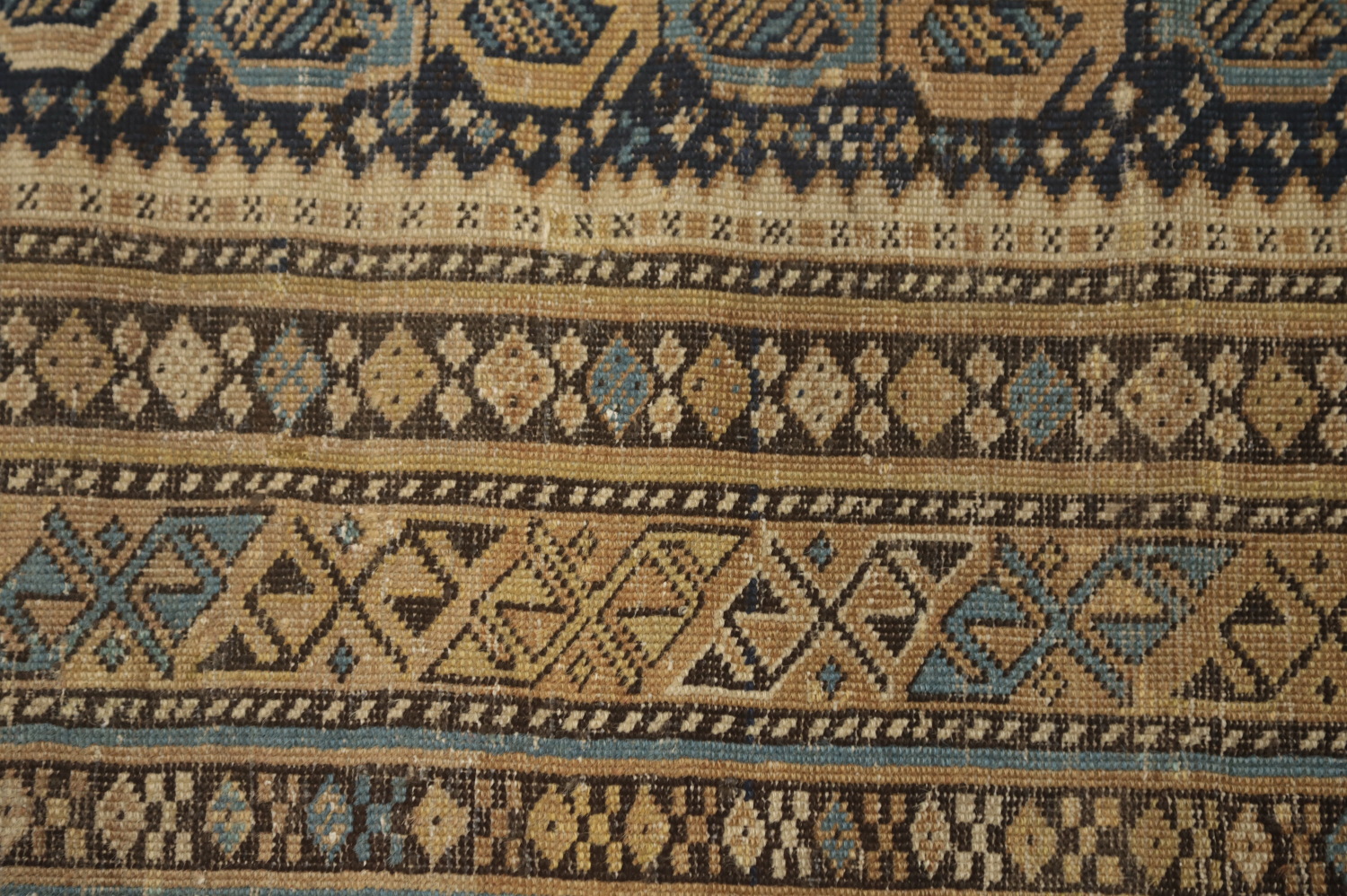 Pre-1900 Antique Kazak Vegetable Dye Rug 3x5