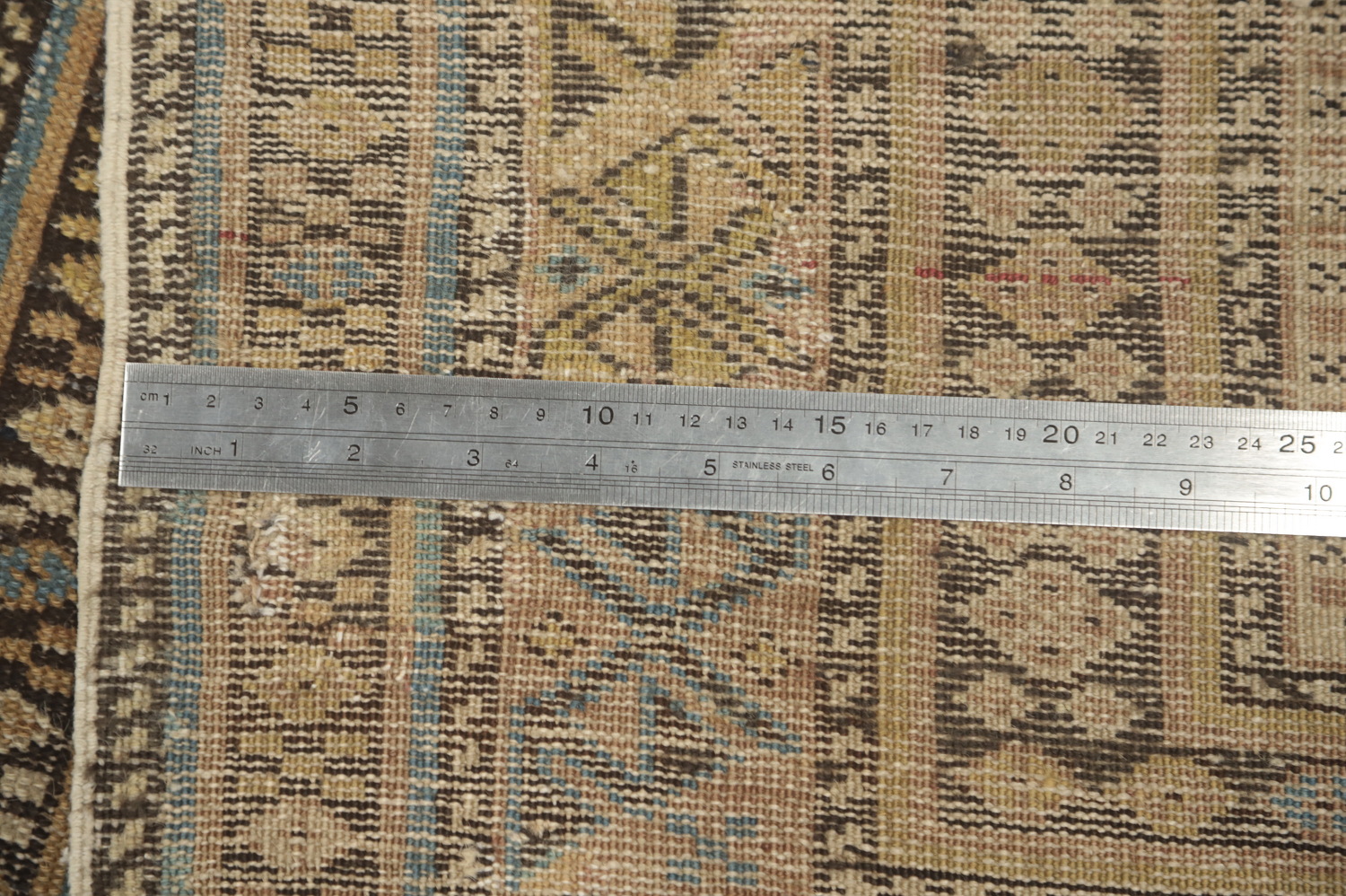 Pre-1900 Antique Kazak Vegetable Dye Rug 3x5
