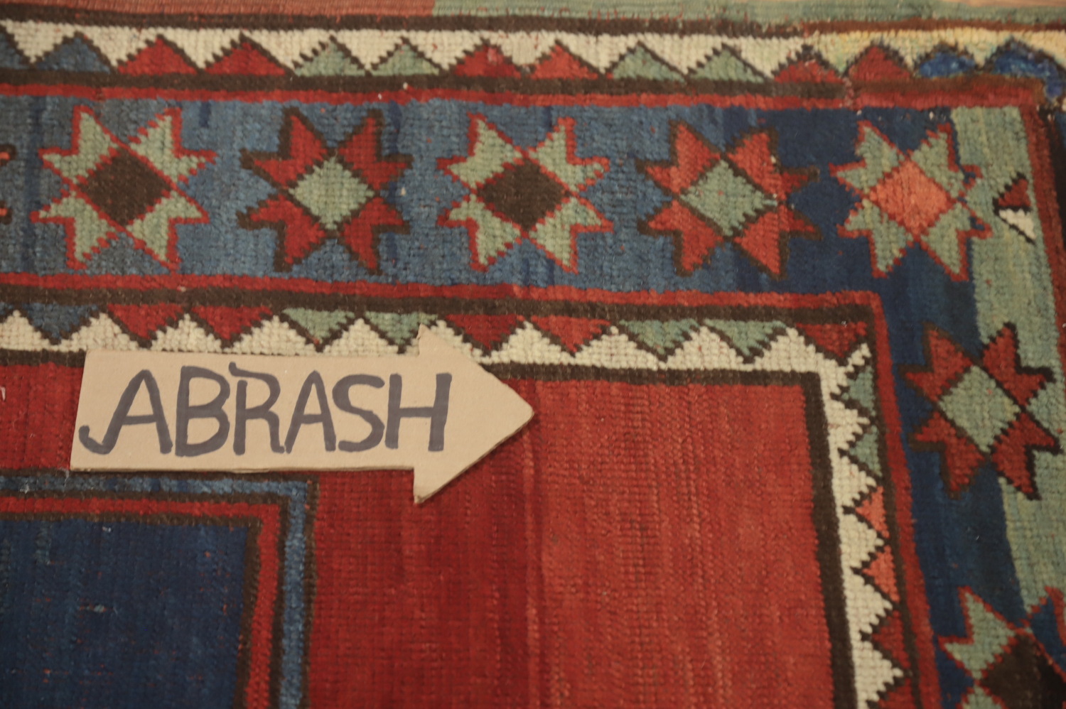 Pre-1900 Antique Kazak Vegetable Dye Rug 5x7